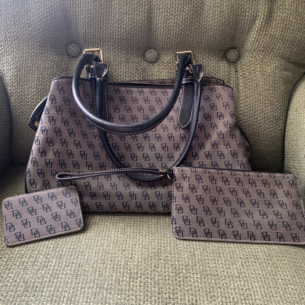 Dooney & Bourke Monogram Satchel Set